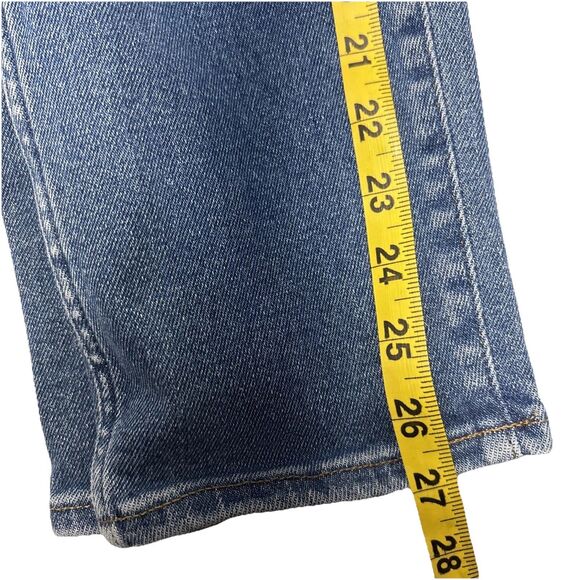 Madewell Stovepipe Jeans Size 26 Blue Straight Leg Stretch Denim High Rise NF121 - Picture 11 of 12